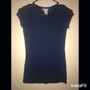 Blue Deb V-neck